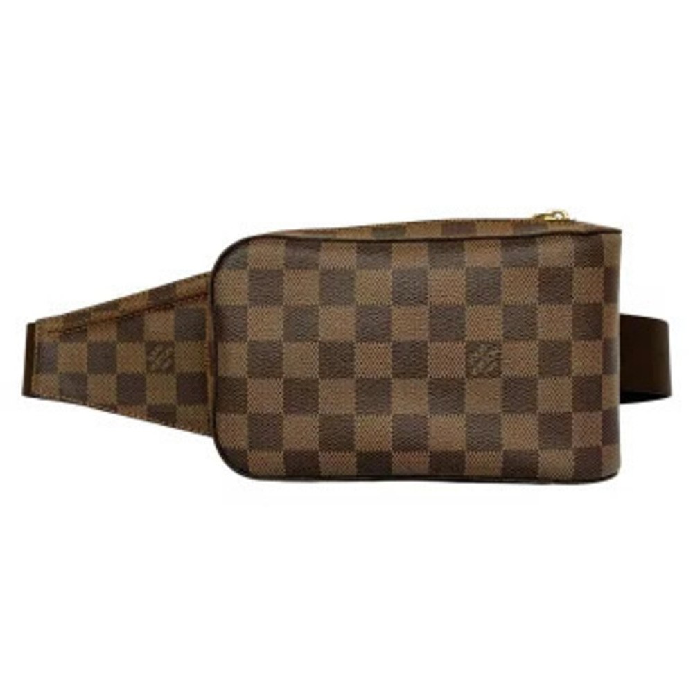 LOUIS VUITTON Damier Geronimos Body Bag Shoulder Waist Ebene Brown